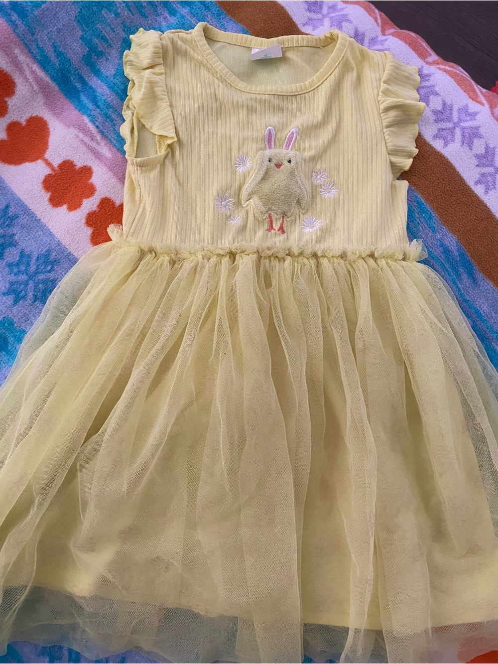 Yellow Tulle chick chicken spring Dress